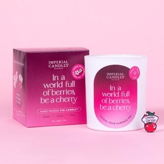 In A World Full Of Berries Be A Cherry Candle