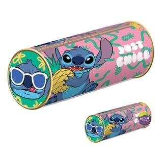 Just Chill Lilo And Stitch Barrel Pencil Case