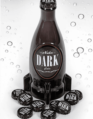 Nuka Dark Fallout Glass Bottle And Cap