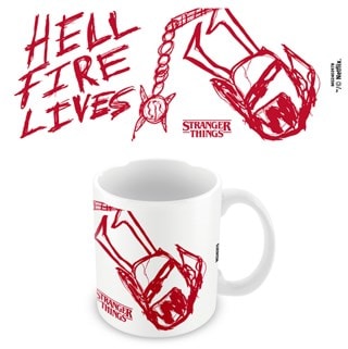 Hellfire Lives Stranger Things 5 Mug