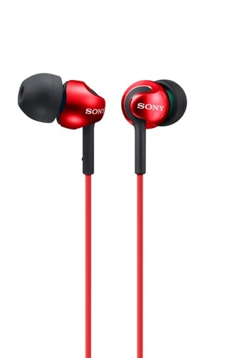 Sony MDREX110 Red Earphones