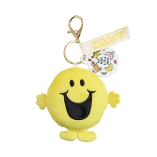 Mr Happy Mr Men Plush Keychain