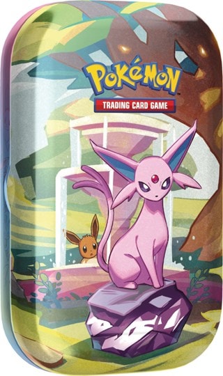 Scarlet & Violet 8.5 Prismatic Evolution Mini Tin Espeon Pokemon Trading Cards