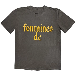 Fontaines DC Gothic Logo Stone Wash Tee