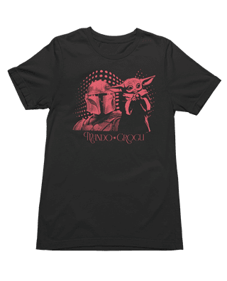 The Mandalorian & Grogu Red Dots Black Tee