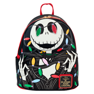 Smiling Jack Light Up Nightmare Before Christmas Loungefly Mini Backpack