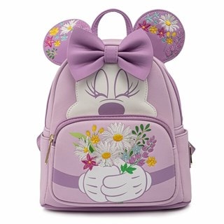 Disney: Minnie Holding Flowers Mini  Loungefly Backpack