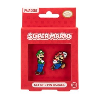 Super Mario Bros Set Of 2 Pin Badges
