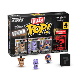 Freddy Five Nights At Freddys FNAF Bitty Pop 4 Pack