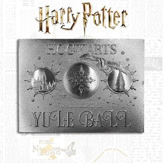 Harry Potter: Silver Plated Yule Ball Ticket Metal Replica (online only)