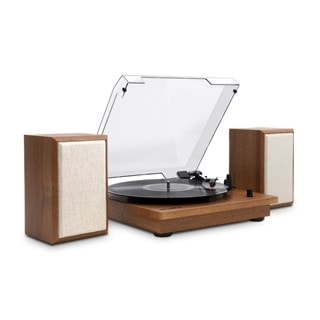 Victrola Montauk Oak Bluetooth Turntable & Speakers