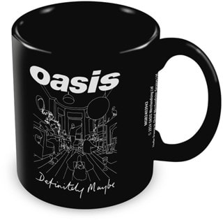 Definitely Maybe Oasis Black Mug