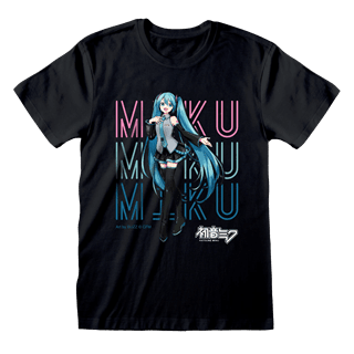 Neon Sign Hatsune Miku Black Tee