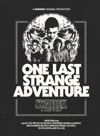 One Last Strange Adventure Stranger Things 5 30cm x 40cm Art Print