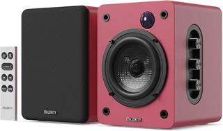 Majority D50X Maroon Red Bluetooth Bookshelf Speakers
