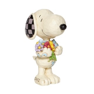 Snoopy With Flowers Peanuts By Jim Shore Mini Figurine
