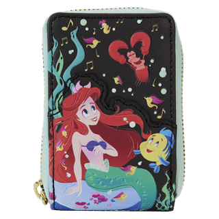 Life Is The Bubbles Accordion Wallet Little Mermaid 35th Anniversary Loungefly