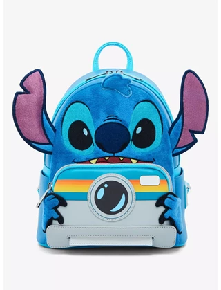 Stitch With Camera Lilo and Stitch hmv Exclusive Loungefly Mini Backpack