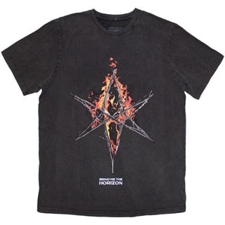 Flame Hex & Tex Logo Bring Me The Horizon Tee
