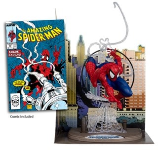 Spider-Man 1/6 Scale Posed Figure With Scene & Comic Amazing Spider-Man #301 McFarlane Figurine