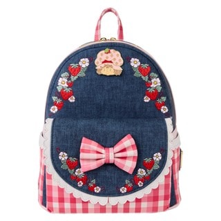 Strawberry Shortcake Faux Denim Loungefly Mini Backpack