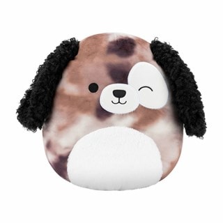 7.5'' Zerdan Winking Brown Marbled Dog With White Spotted Eye And Fuzzy Belly Squishmallows Plush