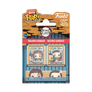 Tanjiro Kamado & Nezuko Kamado Demon Slayer Funko Pop Bitty 2 Pack