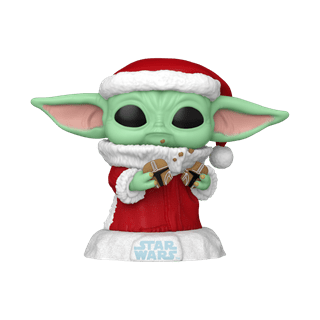 Grogu With Christmas Cookie 747 Star Wars Mandalorian Holiday Funko Pop Vinyl