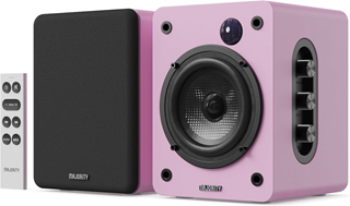 Majority D50X Pink Bluetooth Bookshelf Speakers