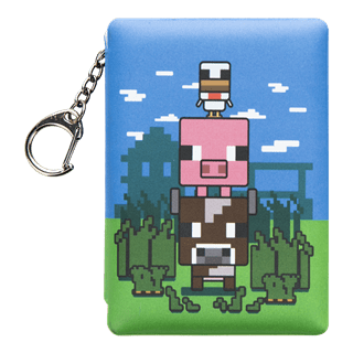 Minecraft Mini Puffy Notepad Keyring