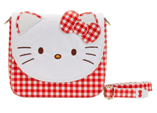 Sanrio Hello Kitty Gingham Cosplay Cross Body Loungefly Bag