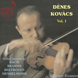 Denes Kovacs: Violin Concertos By Bach/Brahms/Beethoven/... - Volume 1