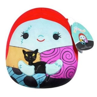 8" Sally Holding Black Cat Nightmare Before Christmas Squishmallows Plush