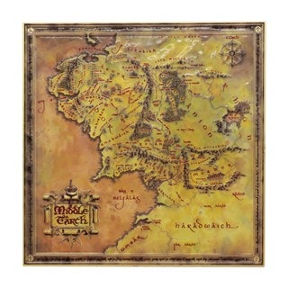 Lord of the Rings Metal Map