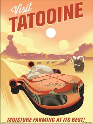 Tatooine Star Wars 40th Anniversary 30x40cm Print