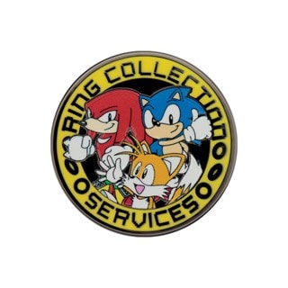 Sonic, Tails, And Knuckles Ring Collection Services Sonic The Hedgehog Pin Badge