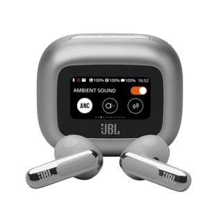 JBL Live Flex 3 Silver Noise Cancelling True Wireless Bluetooth Earphones