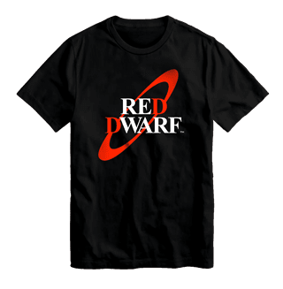 Red Dwarf Logo Black Tee