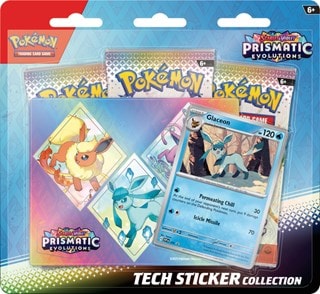 Scarlet & Violet 8.5 Prismatic Evolution Glaceon Tech Sticker Collection Pokemon Trading Cards