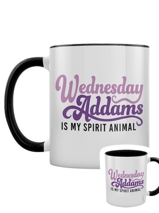 Wednesday Addams Is My Spirit Animal Coloured Inner Mug