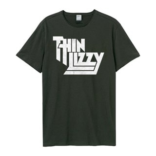 Distressed Logo Charcoal Thin Lizzy Tee
