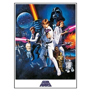 Episode IV A New Hope One Sheet Star Wars Canvas Print 60 x 80cm
