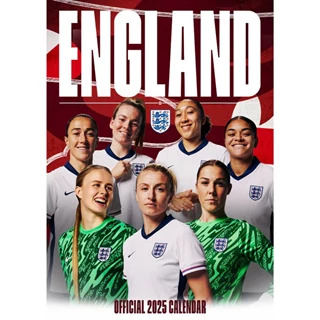 England Women Football 2025 A3 Calendar