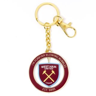 West Ham FC Spinning Logo Keyring