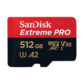 SanDisk 512GB Extreme PRO micro-SDXC Card & Adapter