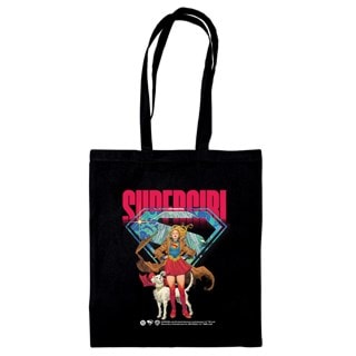 Supergirl With Krypto Tote Bag
