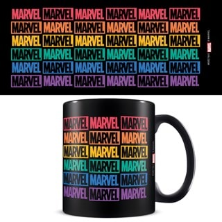 Logo Repeat Marvel Pride Black Mug