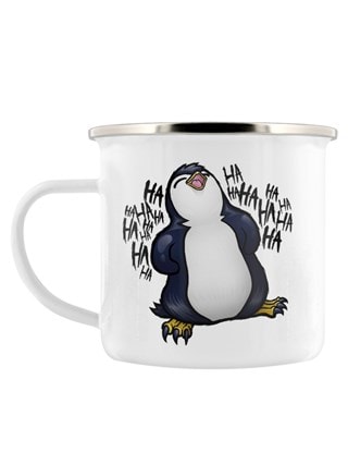 Psycho Penguin People Think I'm Crazy Enamel Mug