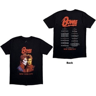 David Bowie New York City Dates Black Tee