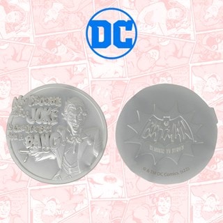Joker DC Comics .999 Silver Plated Medallion